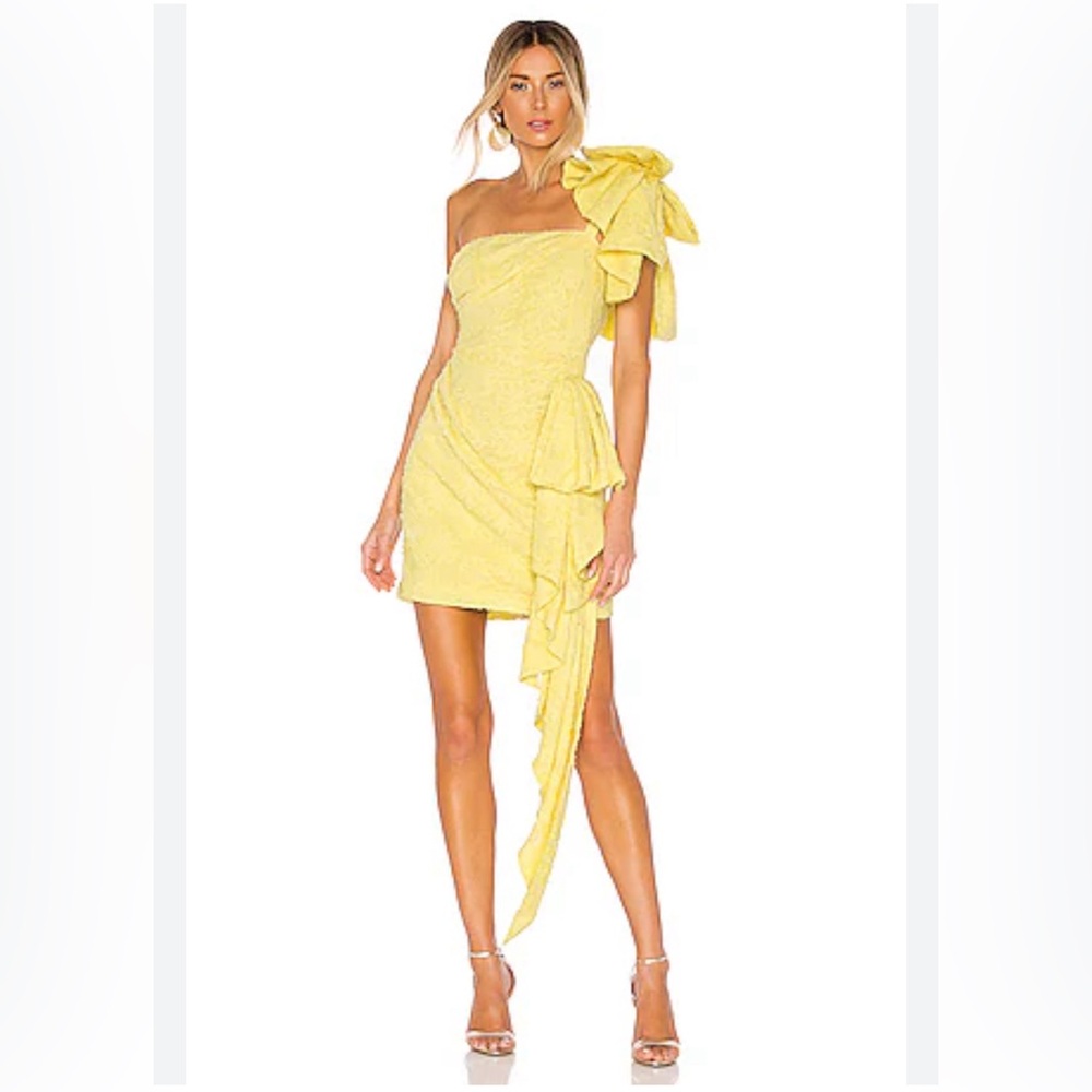 Atoir Guiding Light Dress Yellow Bow Detail